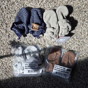 NWT Cozy Fleece Baby Booties Bundle Size 18 Months